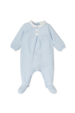 Baby Boy Sky Blue Babygrow (Tutto Piccolo)