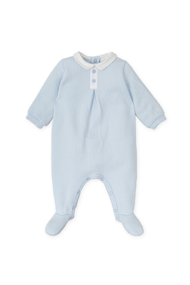 Baby Boy Sky Blue Babygrow (Tutto Piccolo)