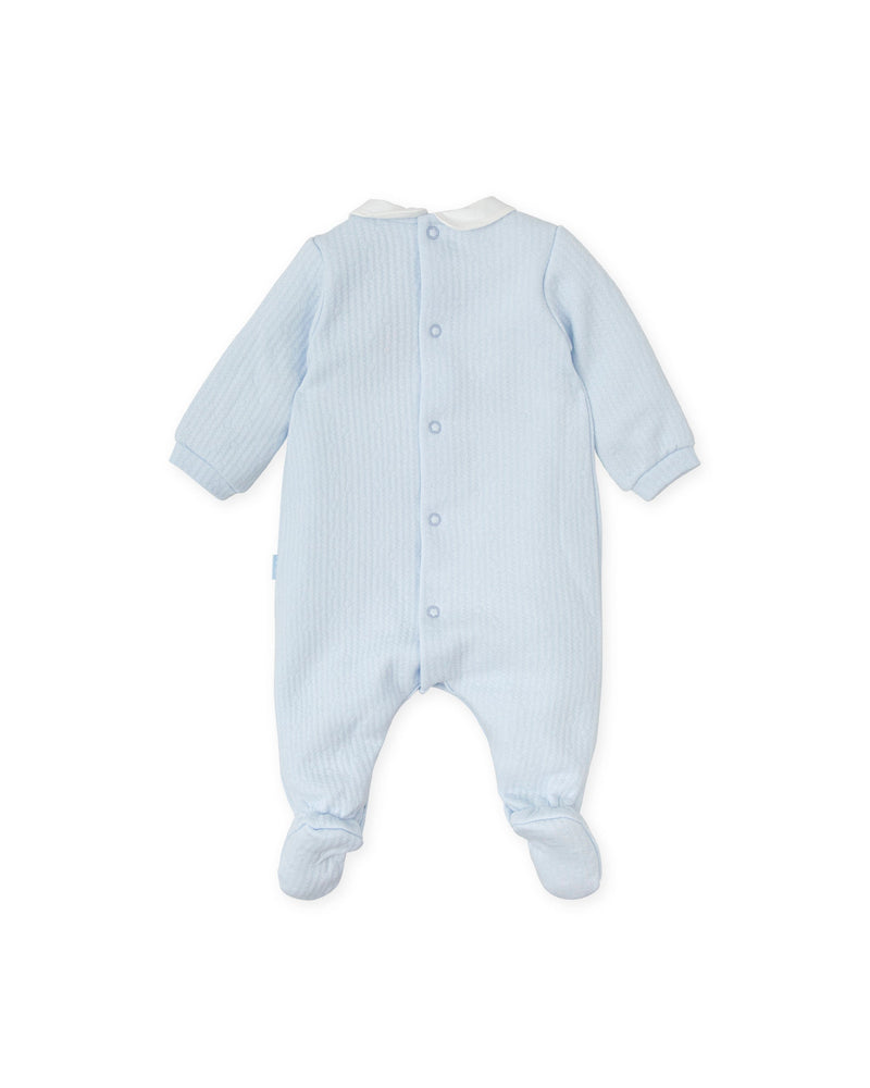 Baby Boy Sky Blue Babygrow (Tutto Piccolo)