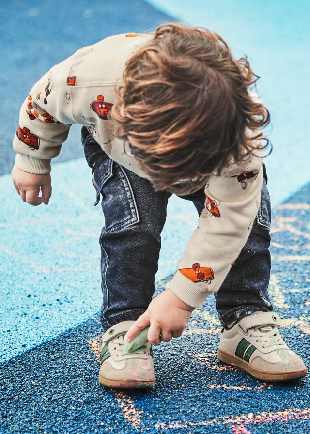 Baby Boy Soft Denim Cargo Pants