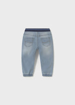 Baby Boy Soft Denim Jogger Pants