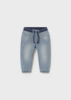 Baby Boy Soft Denim Jogger Pants