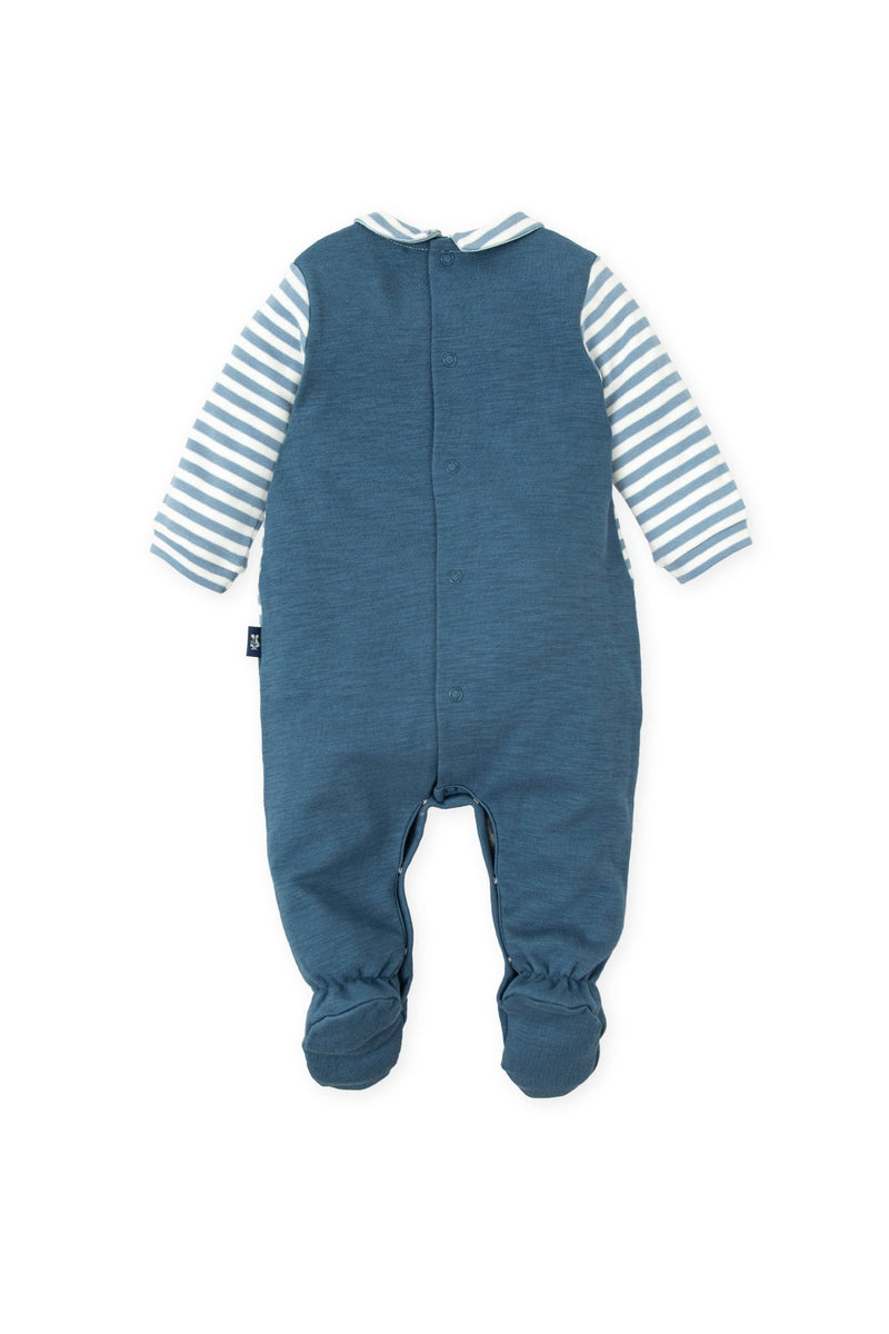 Baby Boy Steel Bear Babygrow (Tutto Piccolo)