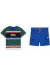 Baby Boy Stripe T-Shirt & Shorts Set