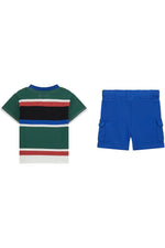 Baby Boy Stripe T-Shirt & Shorts Set