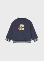 Baby Boy Teddy Bear Baseball Jacket
