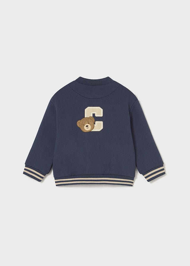Baby Boy Teddy Bear Baseball Jacket