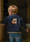 Baby Boy Teddy Bear Baseball Jacket