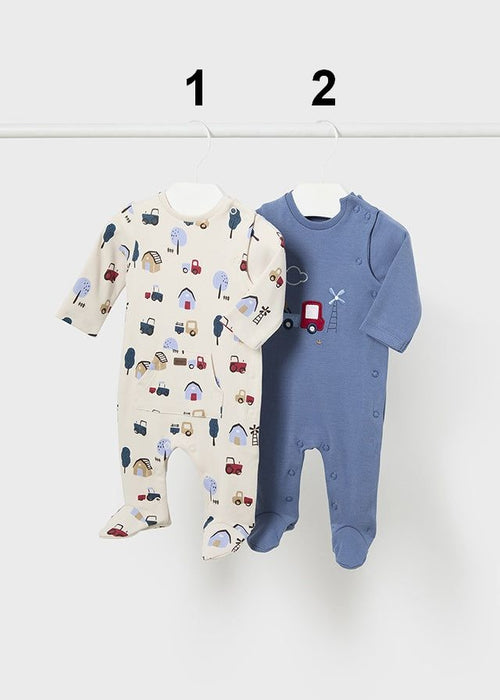 Baby Boy Tractor Print Babygrow (sold separately)(Mayoral)