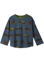 Baby Boy Tractor Tee & Green Pull - On Pants Set