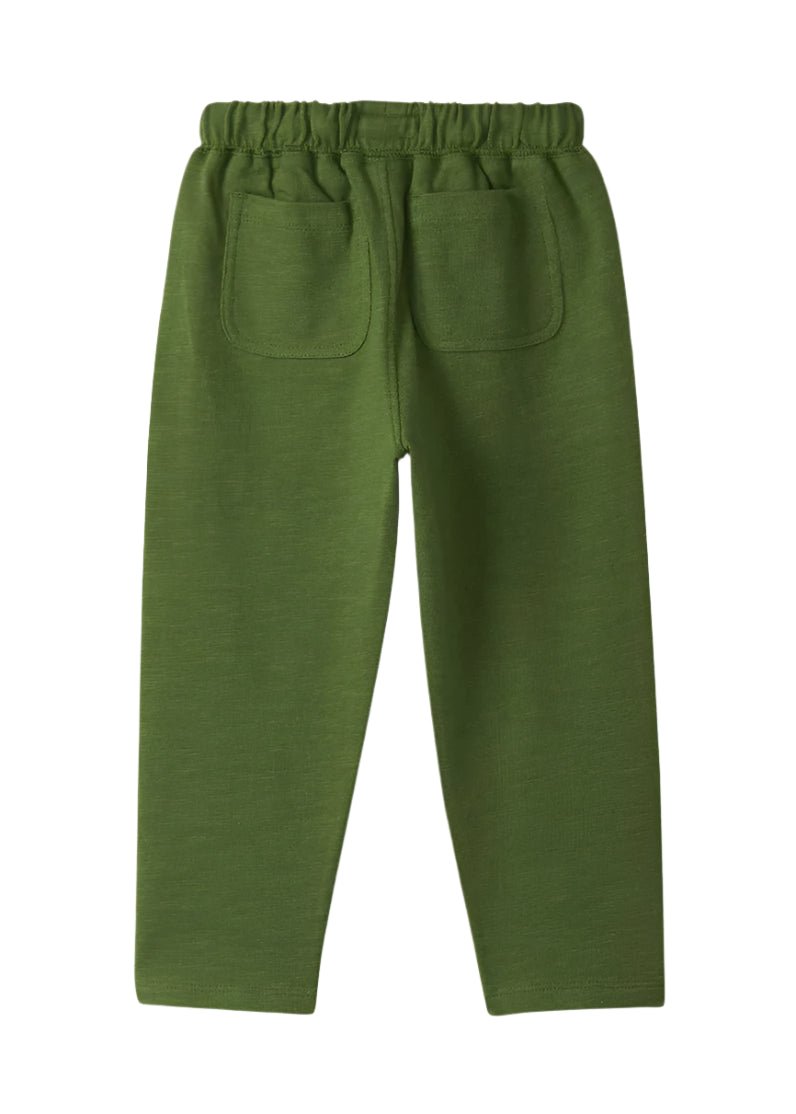 Baby Boy Tractor Tee & Green Pull - On Pants Set