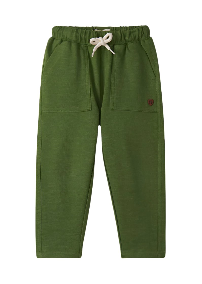 Baby Boy Tractor Tee & Green Pull - On Pants Set