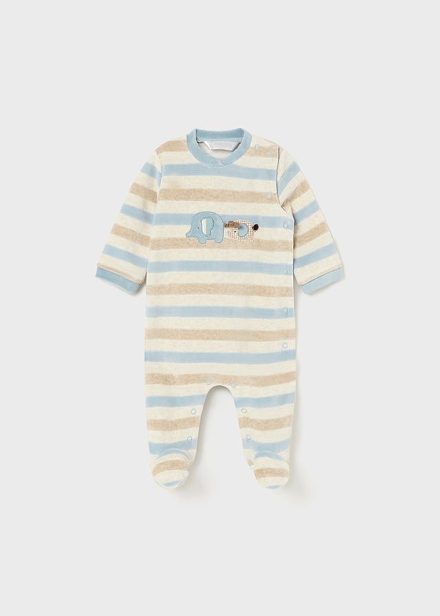 Baby Boy Velour Babygrow (sold separately) (mayoral)