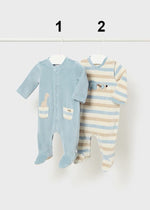 Baby Boy Velour Babygrow (sold separately) (mayoral)