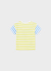 Baby Boy Yellow & Blue Striped Summer T-Shirt