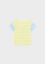 Baby Boy Yellow & Blue Striped Summer T-Shirt