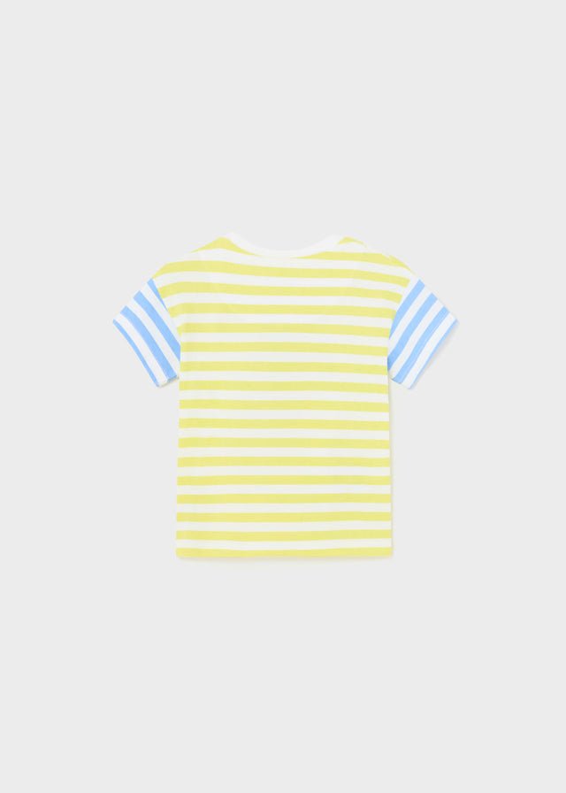 Baby Boy Yellow & Blue Striped Summer T-Shirt