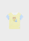 Baby Boy Yellow & Blue Striped Summer T-Shirt