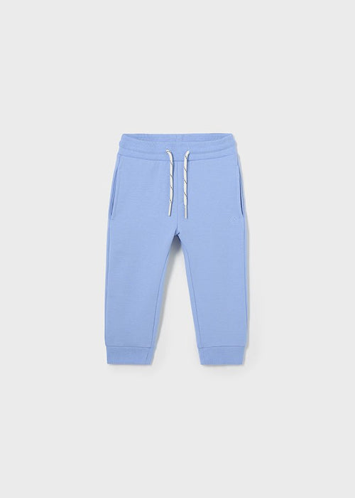 Baby Boys' Basic Cuffed Fleece Trousers Blue (Mayoral)