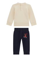 Baby Boys' Beige Bear Embroidered Set