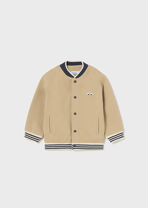 Baby Boys' Beige Bomber Jacket with Car Motif (mayoral)