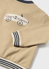 Baby Boys' Beige Bomber Jacket with Car Motif (mayoral)