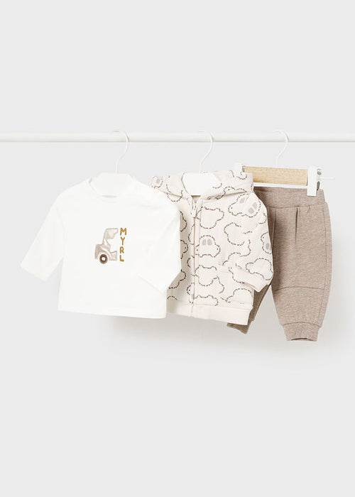 Baby Boy's Beige & Cream 3 - Piece Tracksuit (Mayoral)