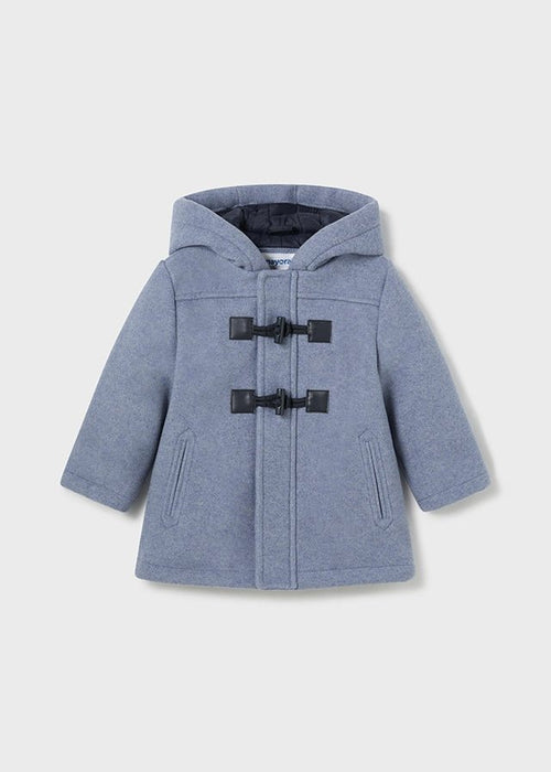 Baby Boys' Blue Duffle Coat - Hooded Trench Coat (mayoral)