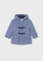 Baby Boys Blue Hooded Duffle Coat (Mayoral)