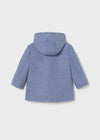 Baby Boys Blue Hooded Duffle Coat (Mayoral)