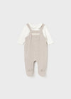 Baby Boys' Cream & Beige 2 - Piece Babygrow Set (Mayoral)