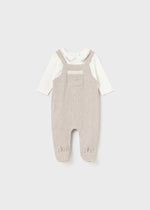 Baby Boys' Cream & Beige 2 - Piece Babygrow Set (Mayoral)