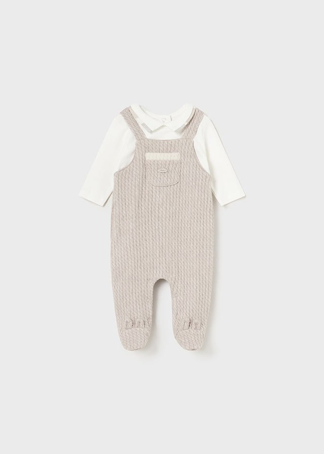 Baby Boys' Cream & Beige 2 - Piece Babygrow Set (Mayoral)