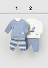 Baby Boys' Cream & Blue Outfit Set (Sold separately) (Mayoral)