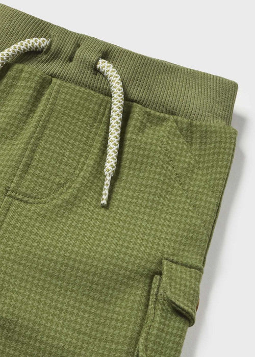 Baby Boys Green Cotton Joggers (mayoral)