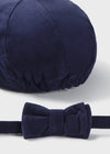 Baby Boys Navy Blue Velvet Hat Set (Mayoral)