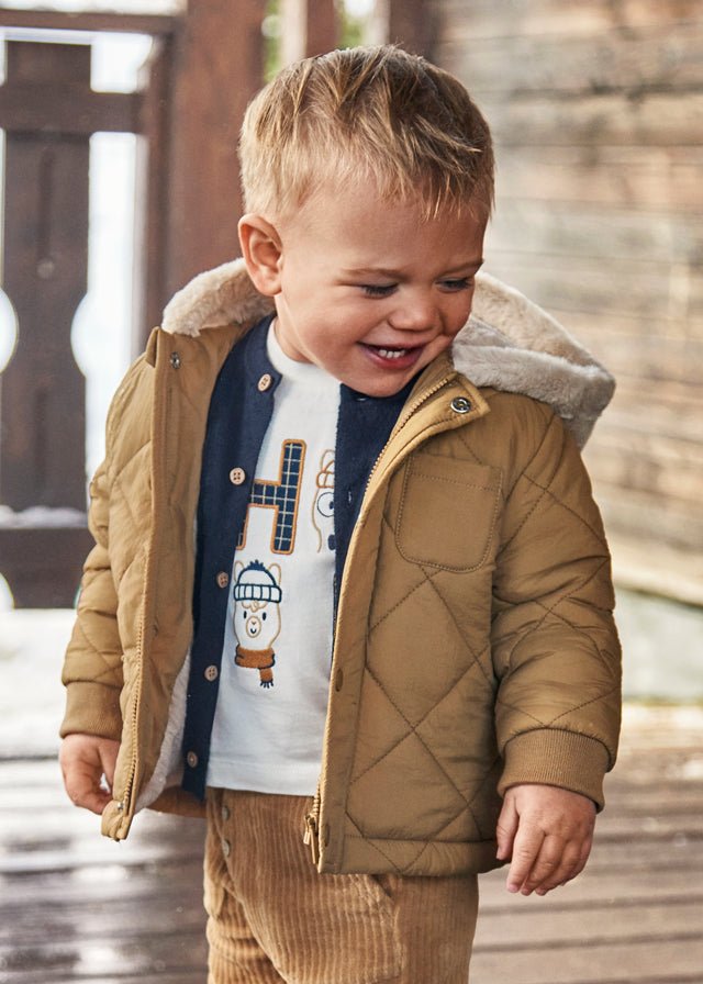 Baby Boys' Padded - Beige Quilted Coat (mayoral)