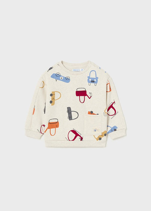 Baby Boys' Printed Jumper - Multicolor Vehicles (mayoral)