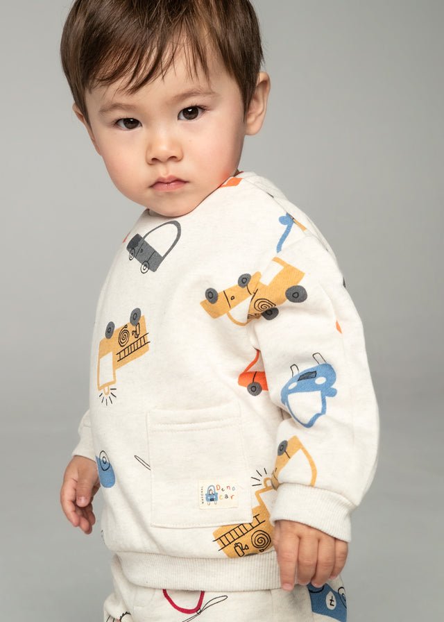 Baby Boys' Printed Jumper - Multicolor Vehicles (mayoral)