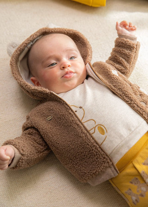 Baby Boys' Teddy Bear Lined Hoodie - Brown (mayoral)