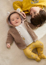 Baby Boys' Teddy Bear Lined Hoodie - Brown (mayoral)