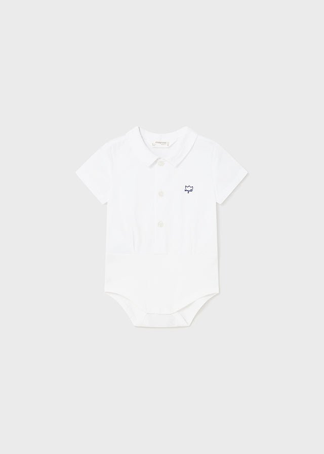 Baby Boys White Cotton Bodysuit Shirt (mayoral) - CottonKids.ie - 1-2 month - 12 month - 18 month