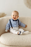 Baby Boys White Cotton Trousers (mayoral)