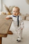 Baby Boys White Cotton Trousers (mayoral)