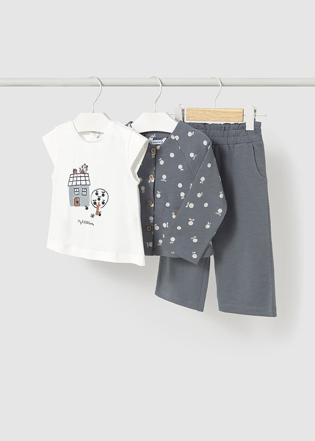 Baby Girl 3 - Piece Pants Set