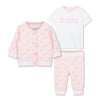 Baby Girl 3 - Piece Pink Outfit Set