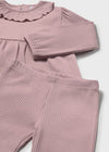 Baby Girl 3 - Piece Ribbed Set