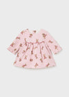 Baby Girl Adorable Pink Animal Print Dress (Mayoral)