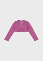 Baby Girl Basic Knit Bolero - Orchid