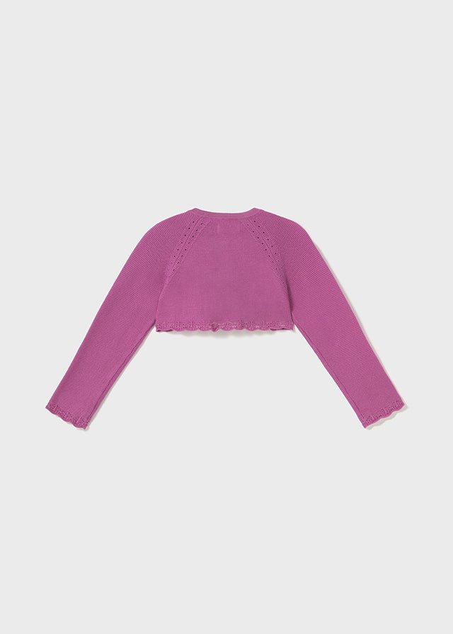 Baby Girl Basic Knit Bolero - Orchid